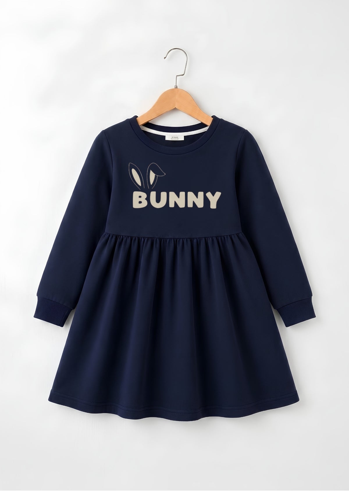 Cute Bunny Printed Frock