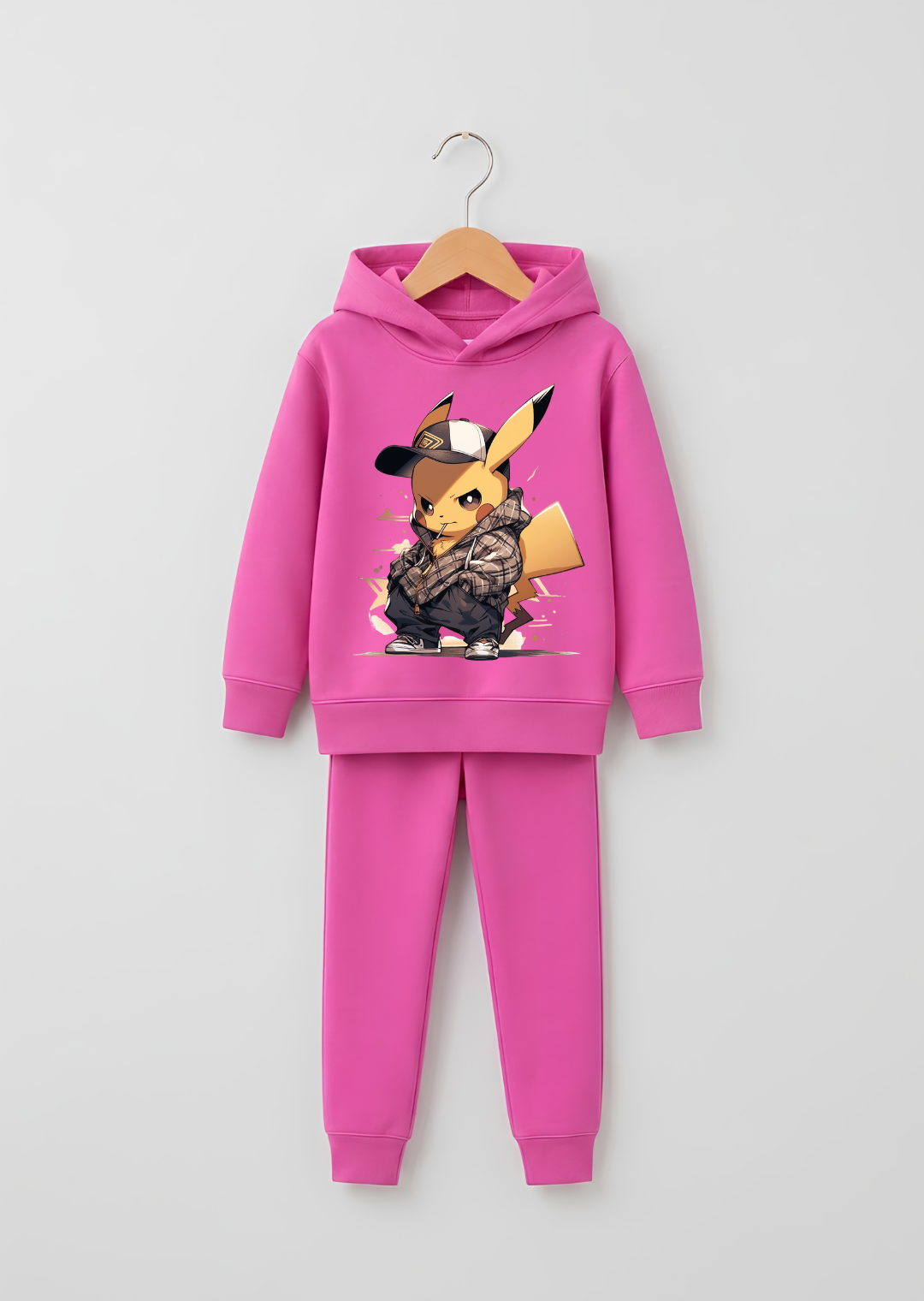 Streetwear Pikachu Graphic Tracksuit