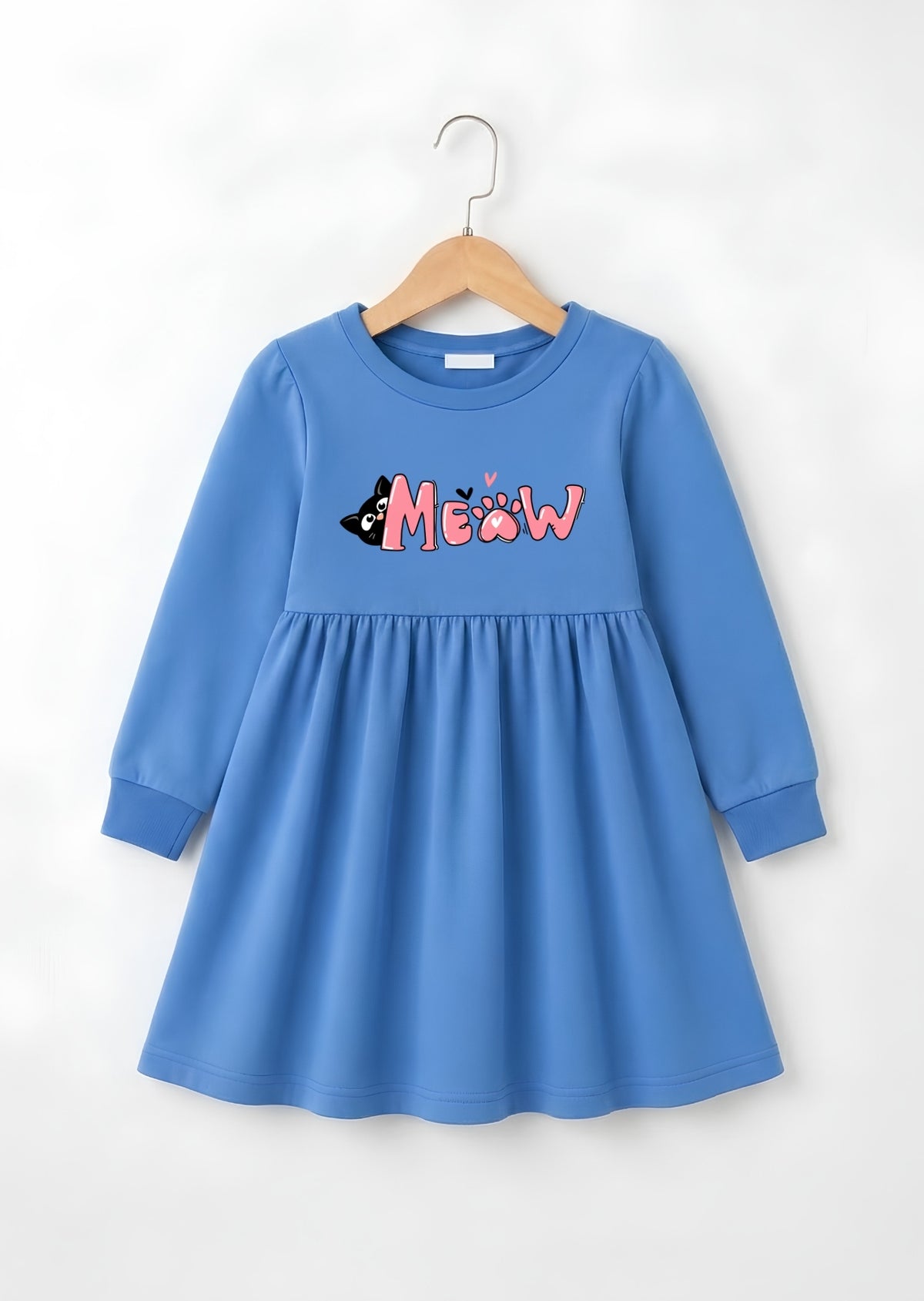 Cute Meow Graphic Frock