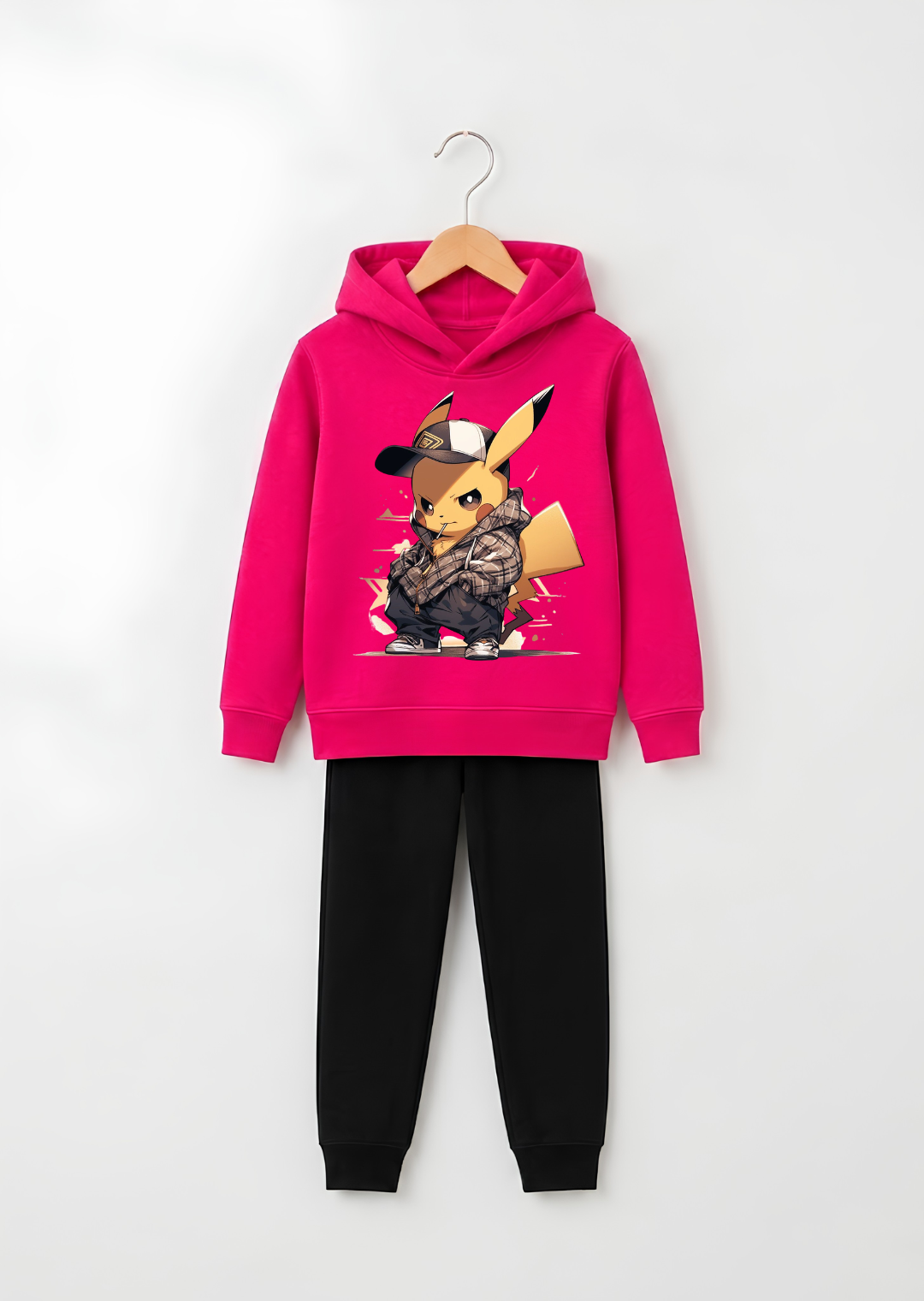 Streetwear Pikachu Graphic Tracksuit