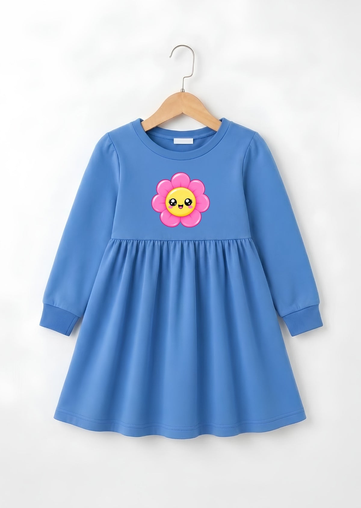 Cute Flower Printed Frock