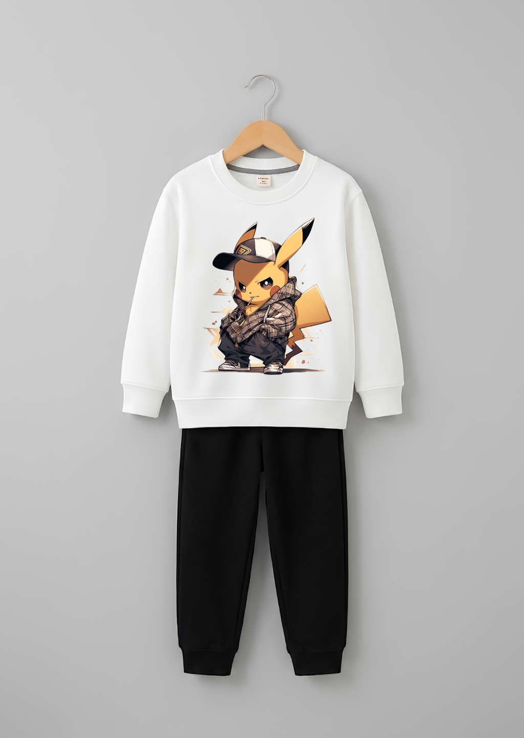Streetwear Pikachu Graphic Tracksuit