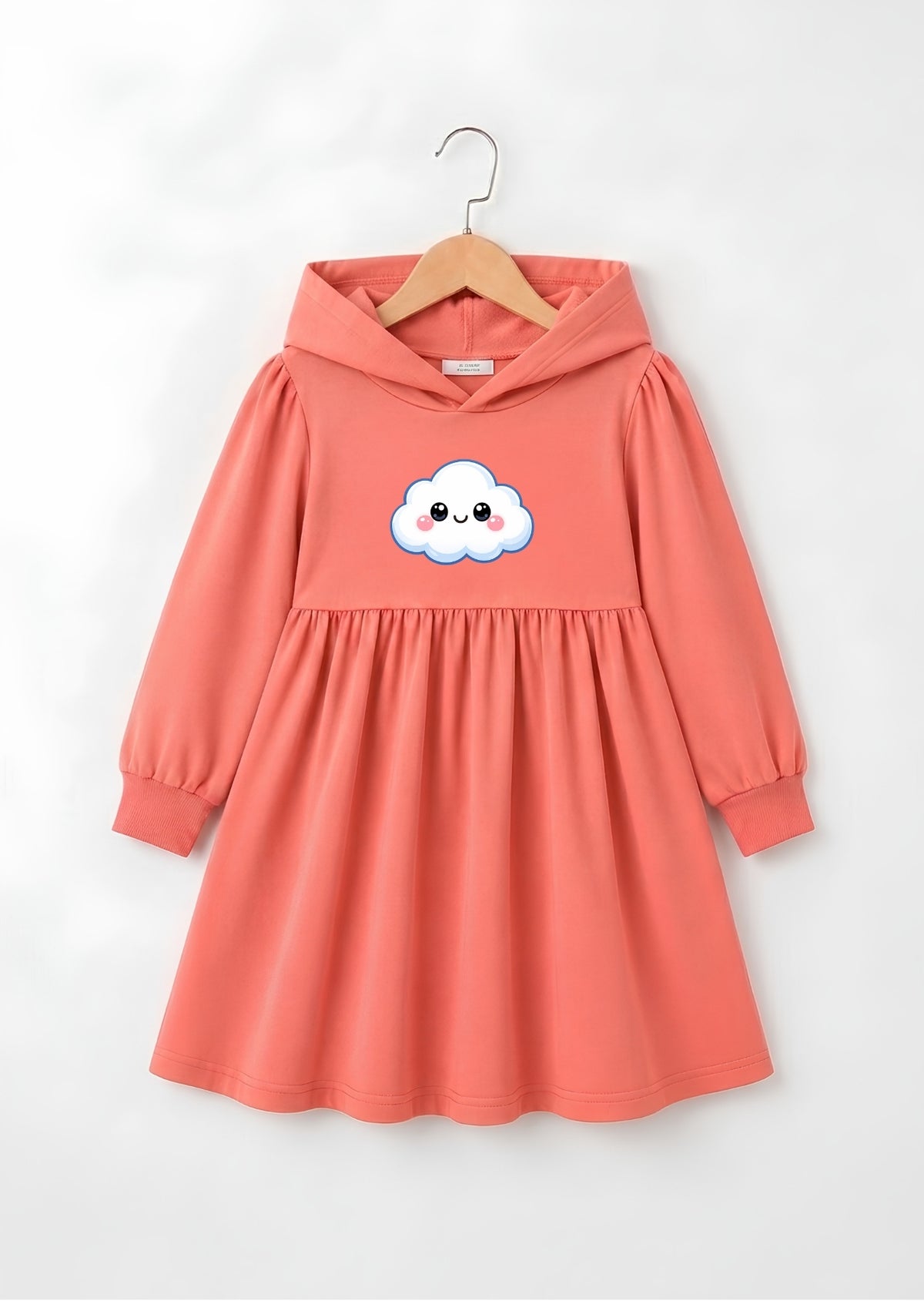Cute Cloud Hooded Frock