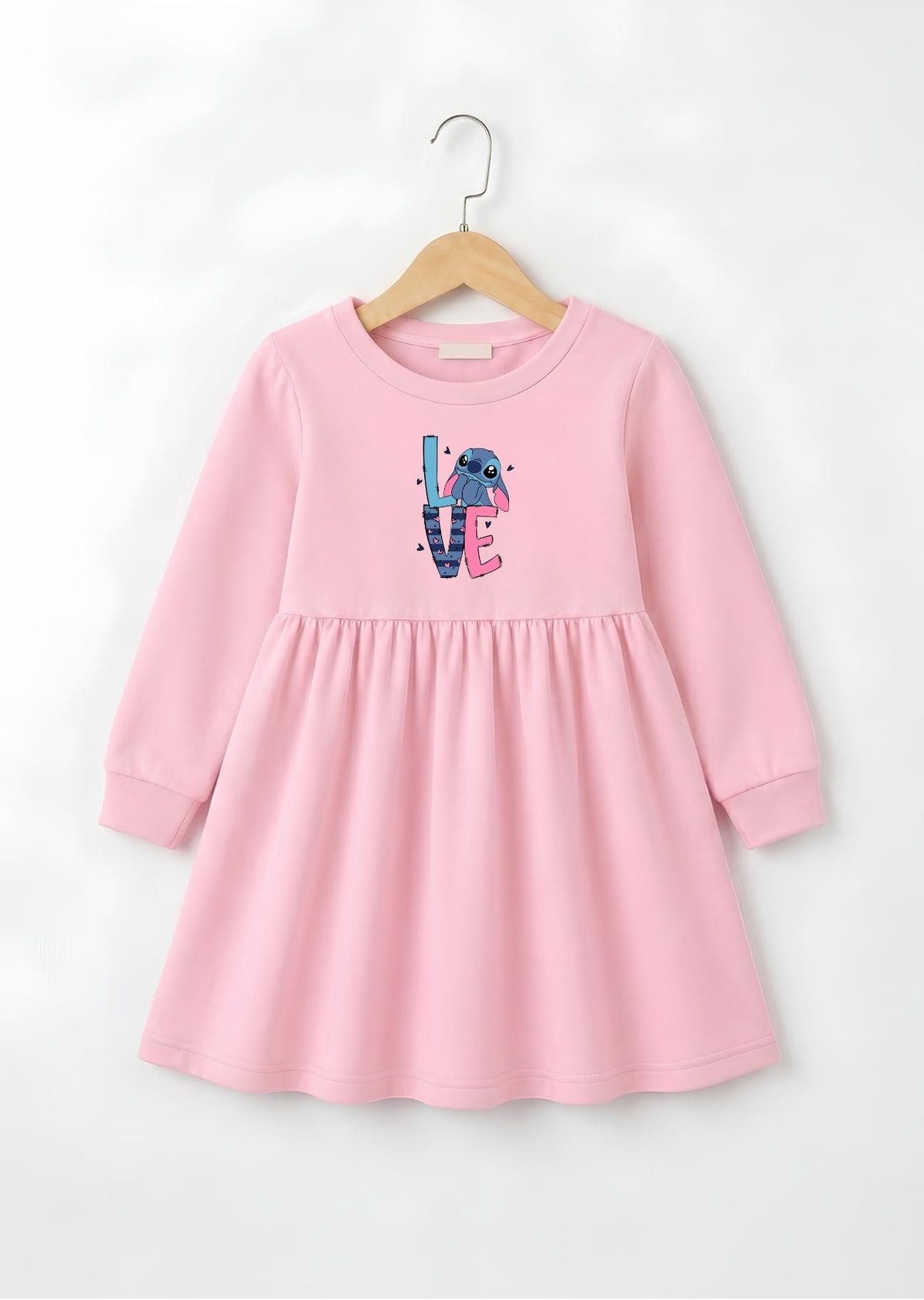 Cute Love Hooded Frock