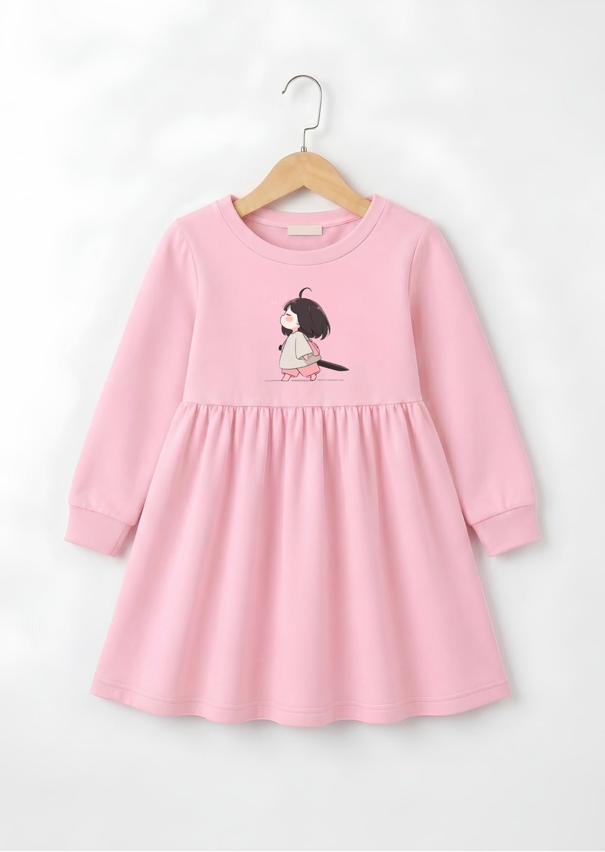 Girls Chibi Graphic Frock