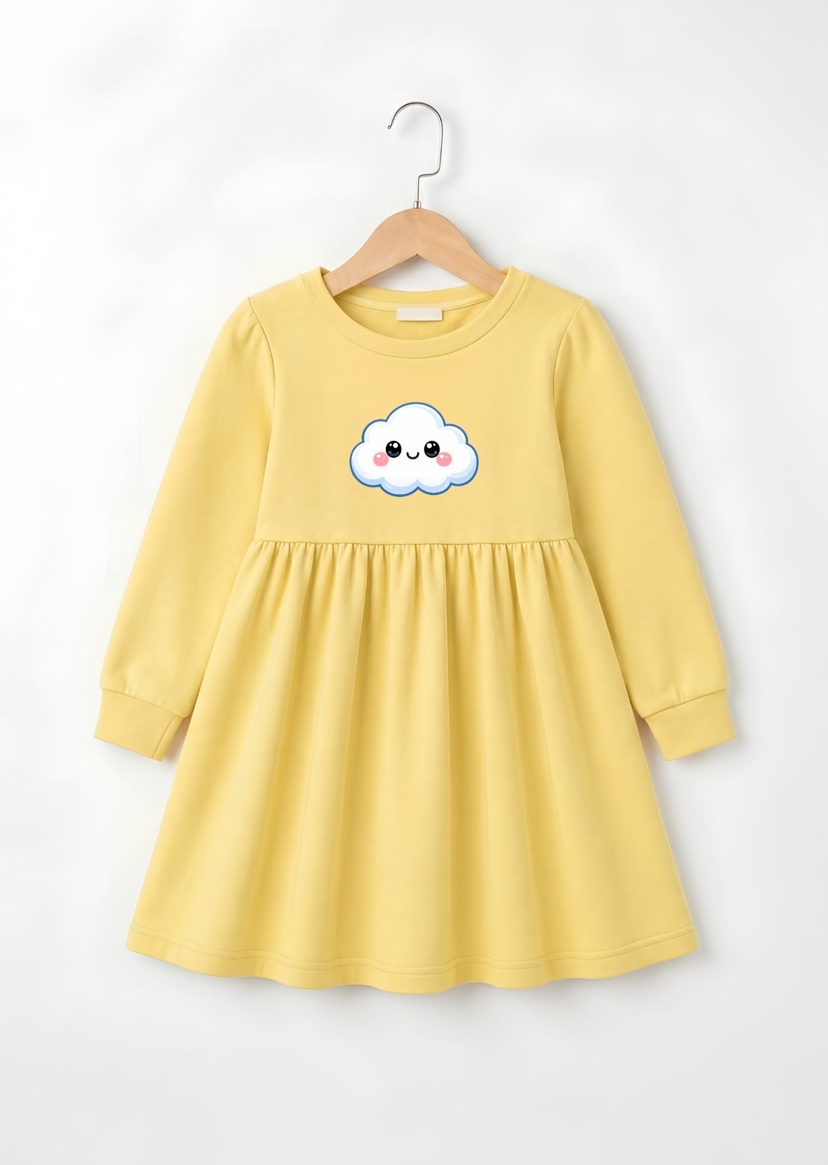 Cute Cloud Hooded Frock