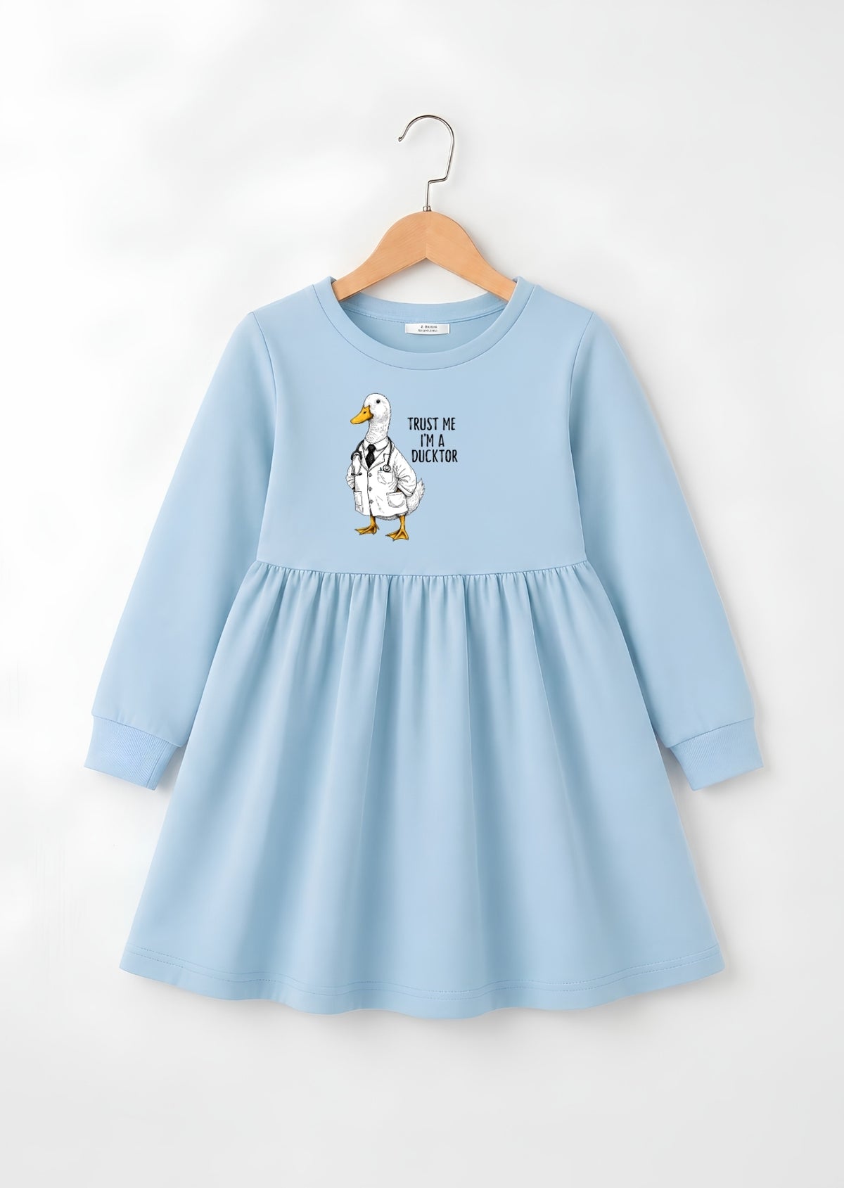 Funny Duck Printed Frock