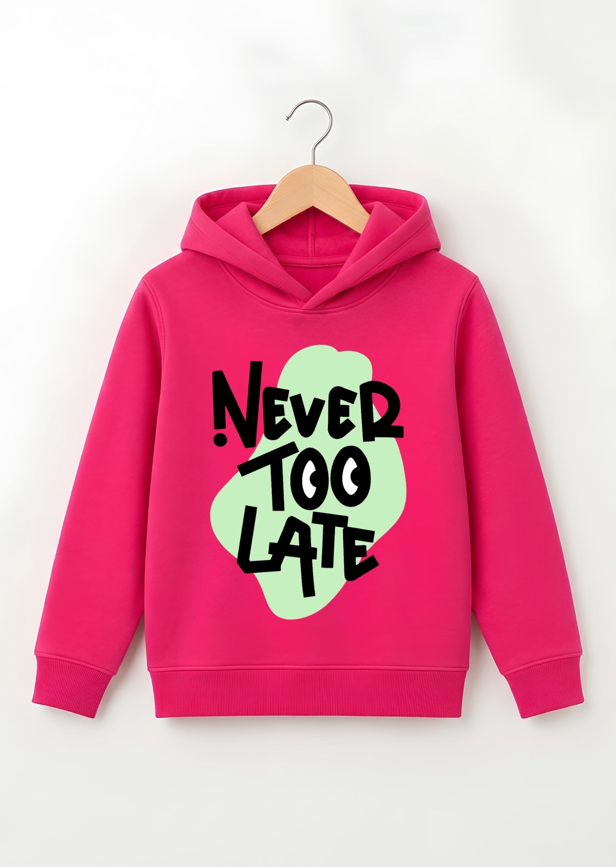Never Too Late Graphic Hoodie