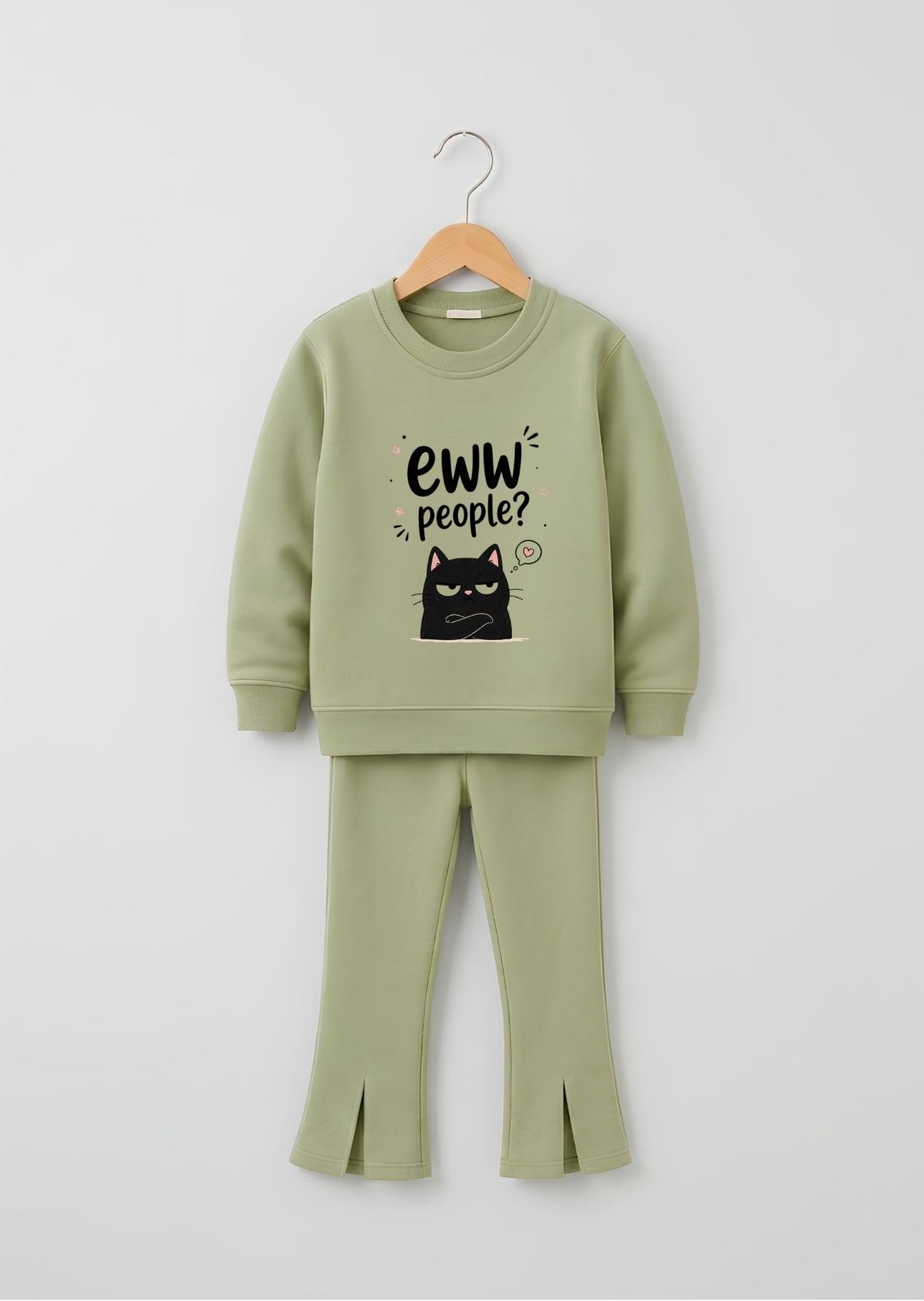 Eww People Cat Flared Tracksuit