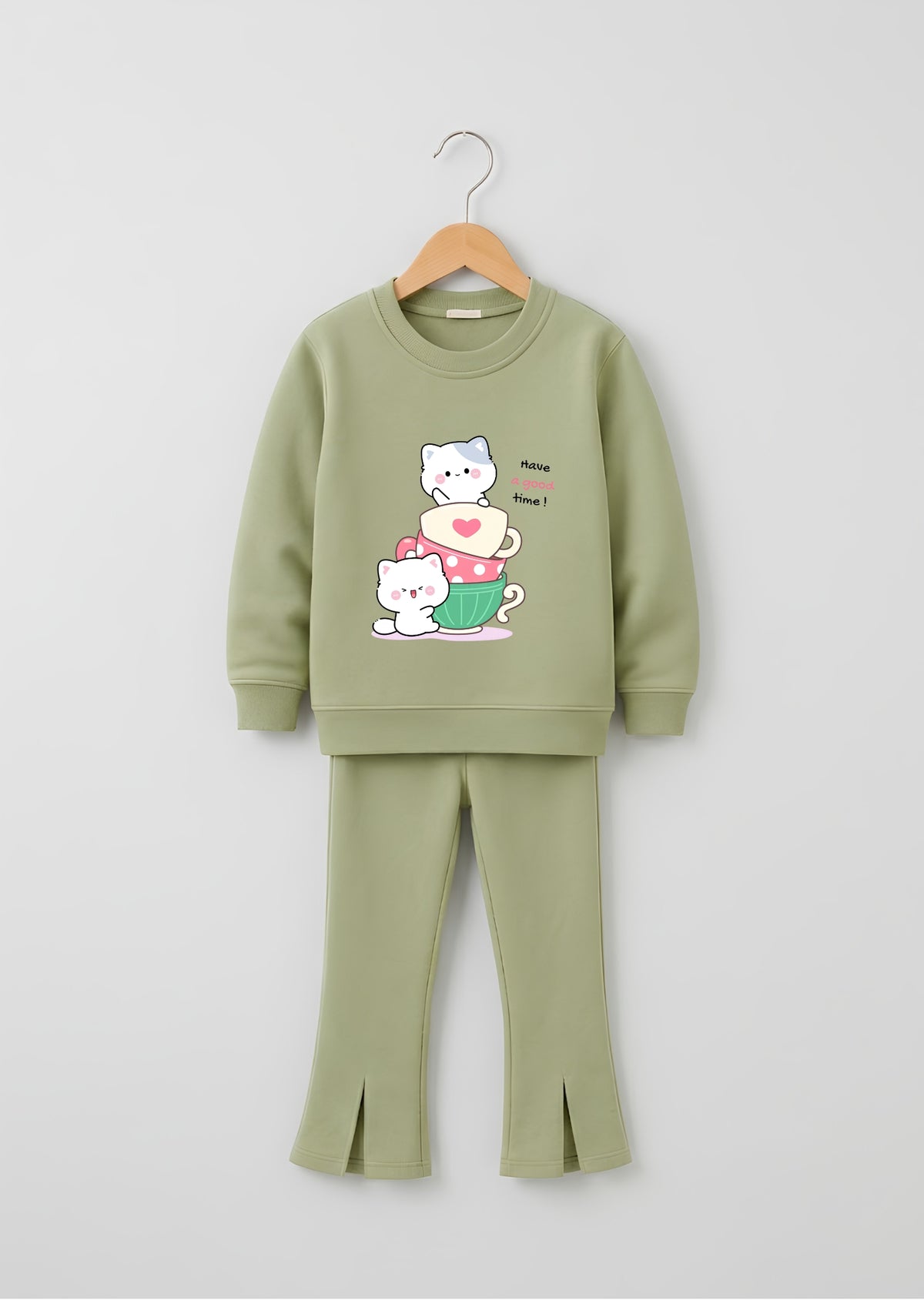 Kittens Teacup Flared Tracksuit