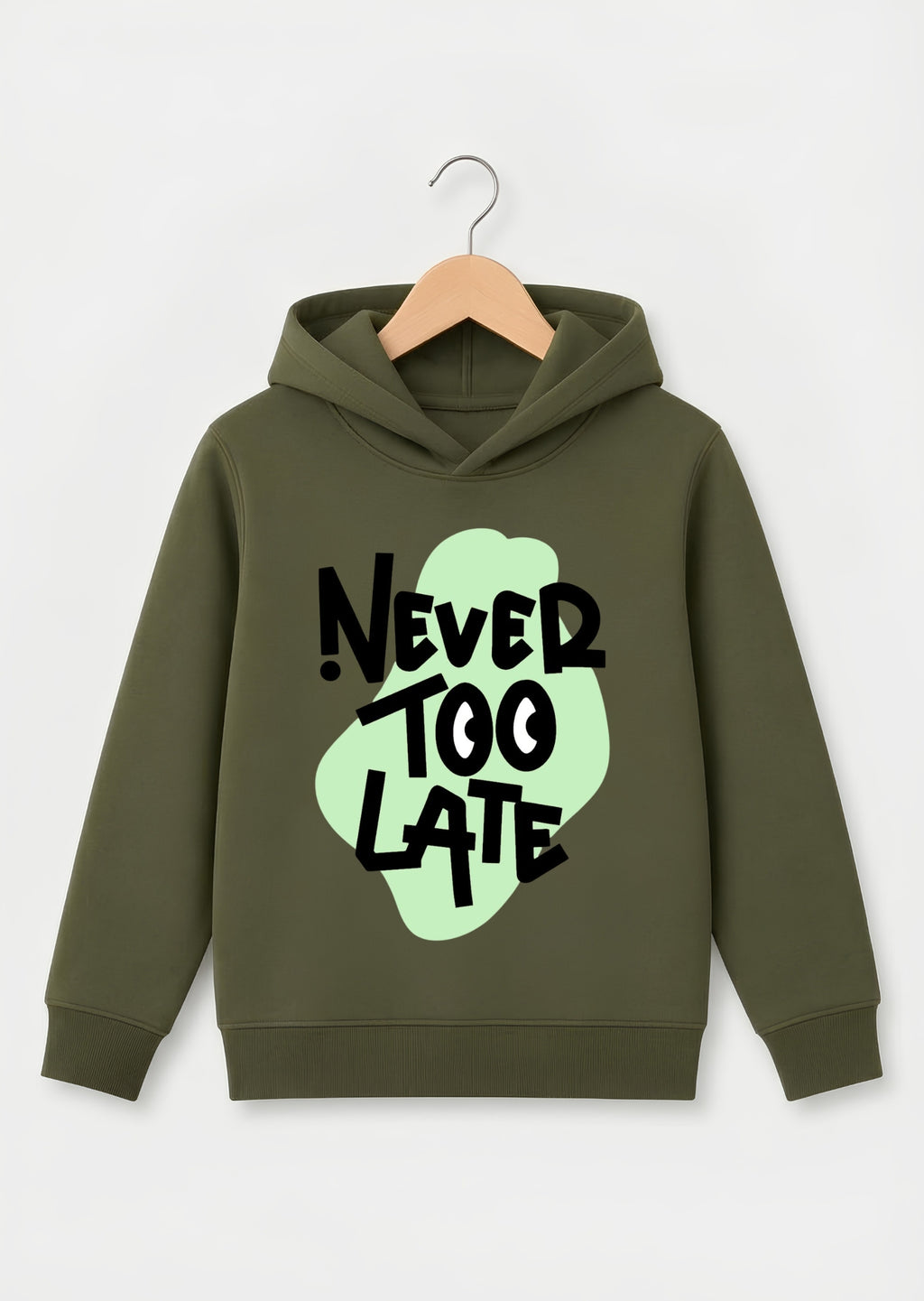 Never Too Late Graphic Hoodie