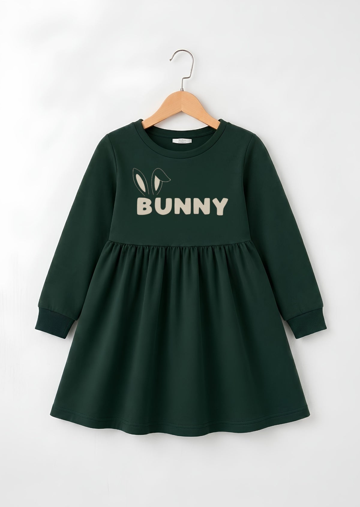 Cute Bunny Printed Frock