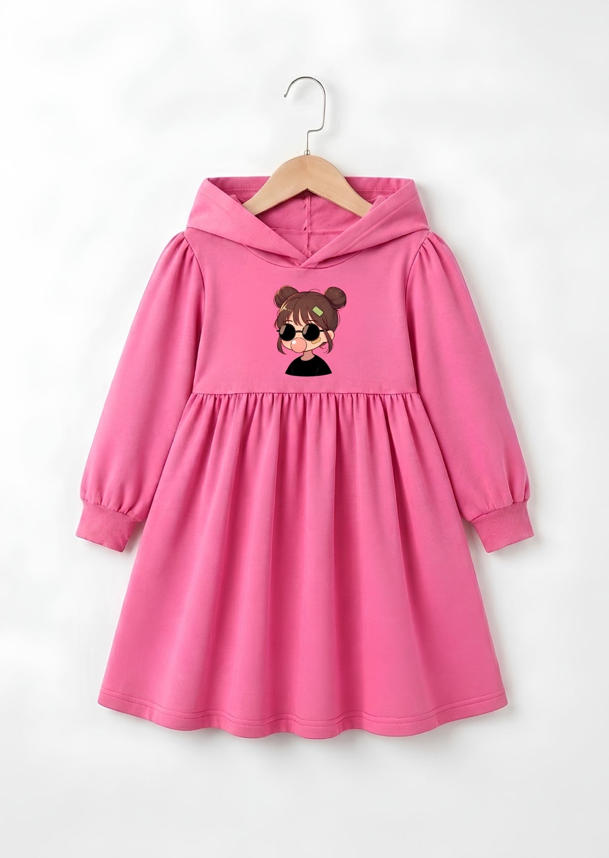Cool Bubblegum Printed Frock