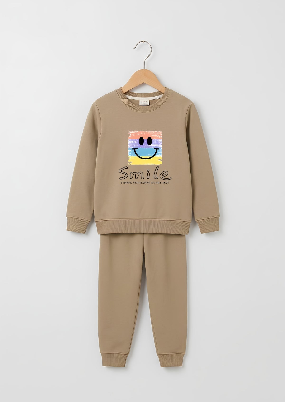 Pastel Smile Flared Tracksuit