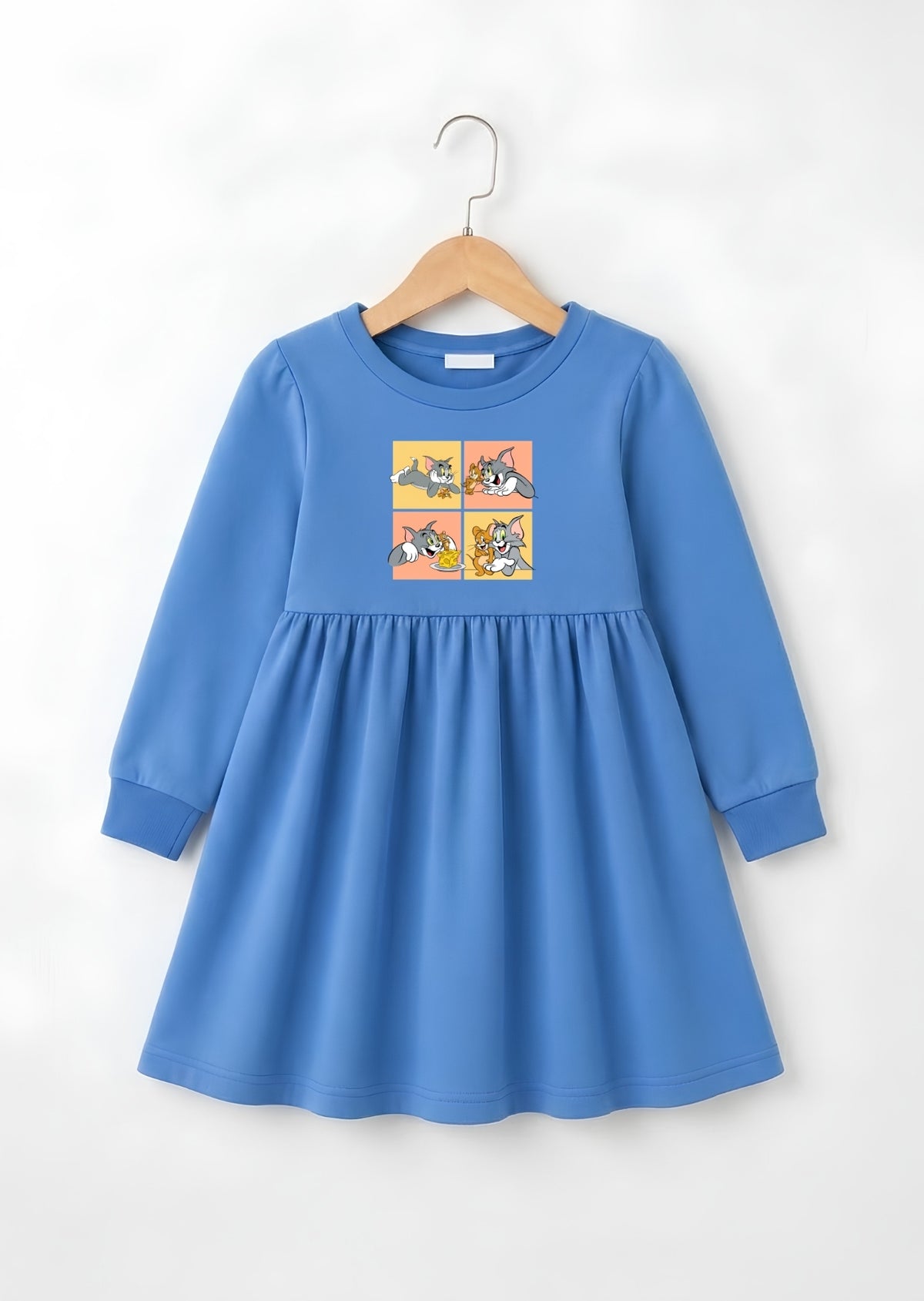 Tom Jerry Printed Frock