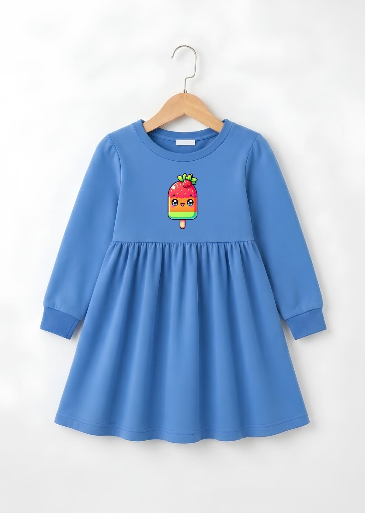 Cute Popsicle Printed Frock