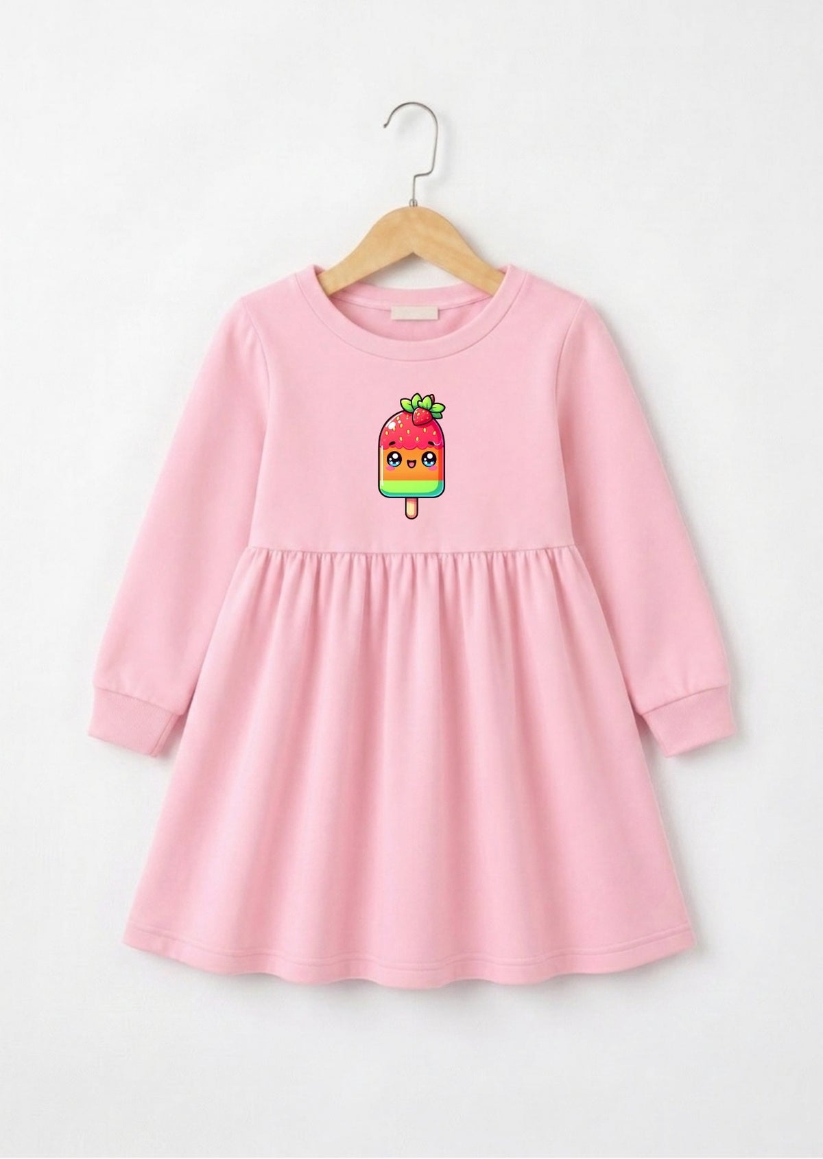 Cute Popsicle Printed Frock