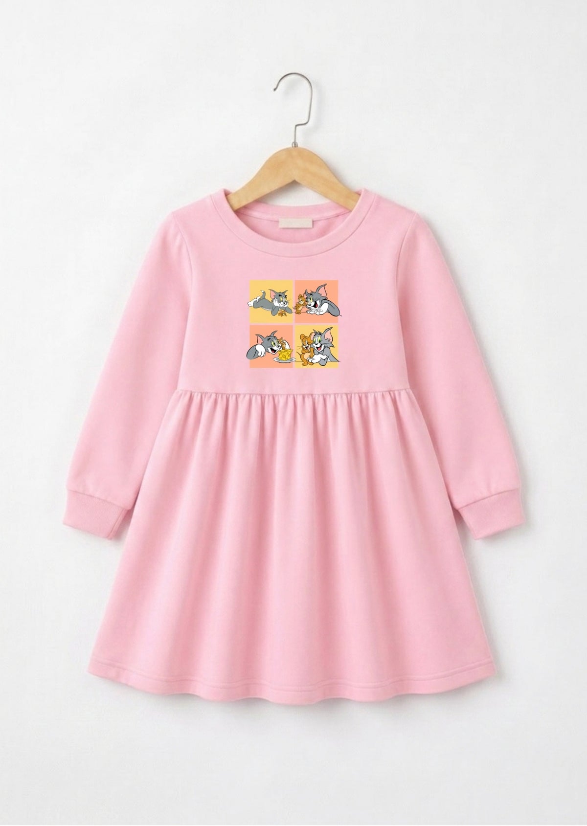 Tom Jerry Printed Frock