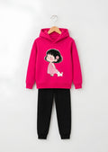 Girl & White Puppy Tracksuit