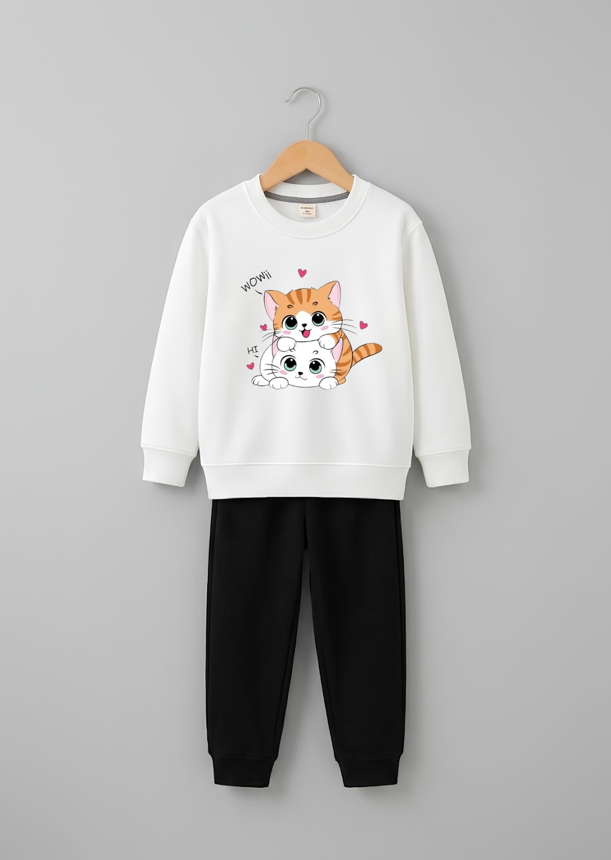 Playful Cat Duo Tracksuit