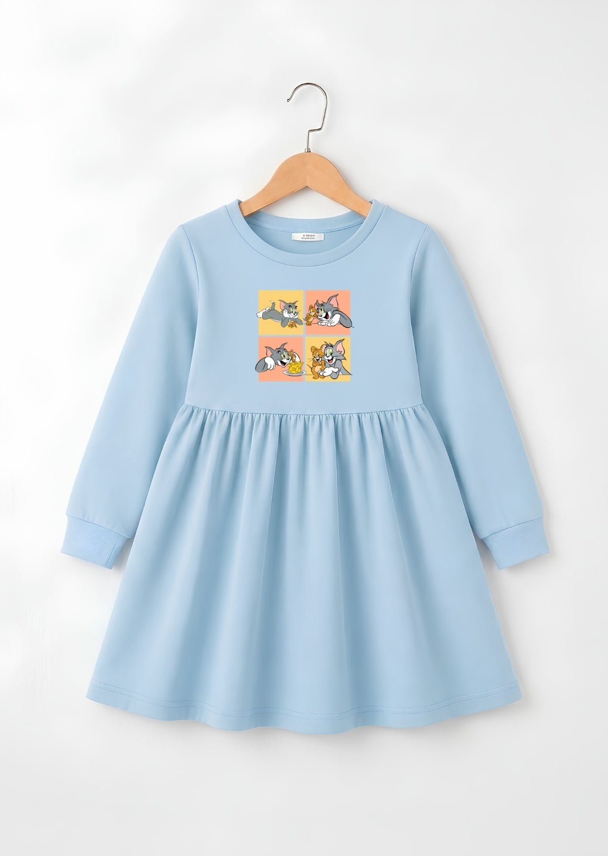 Tom Jerry Printed Frock