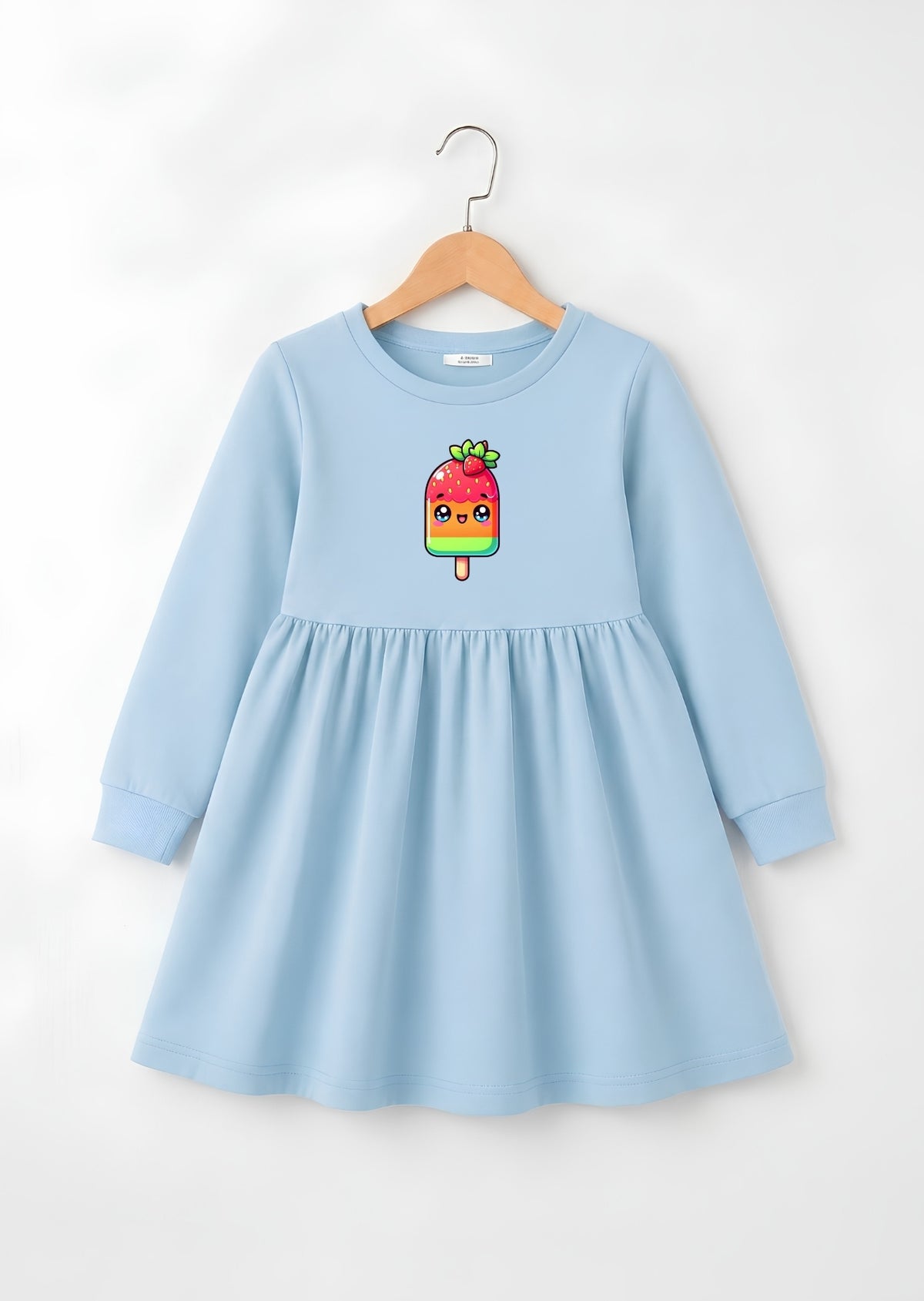 Cute Popsicle Printed Frock
