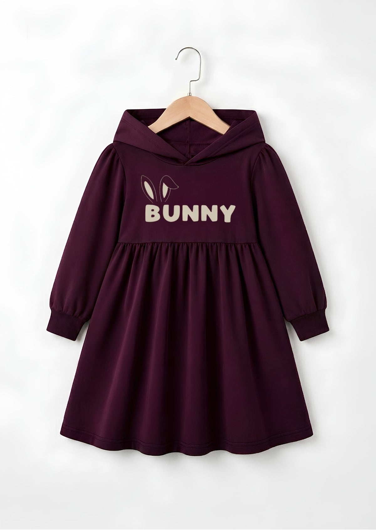 Cute Bunny Printed Frock
