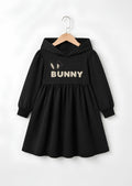 Cute Bunny Printed Frock