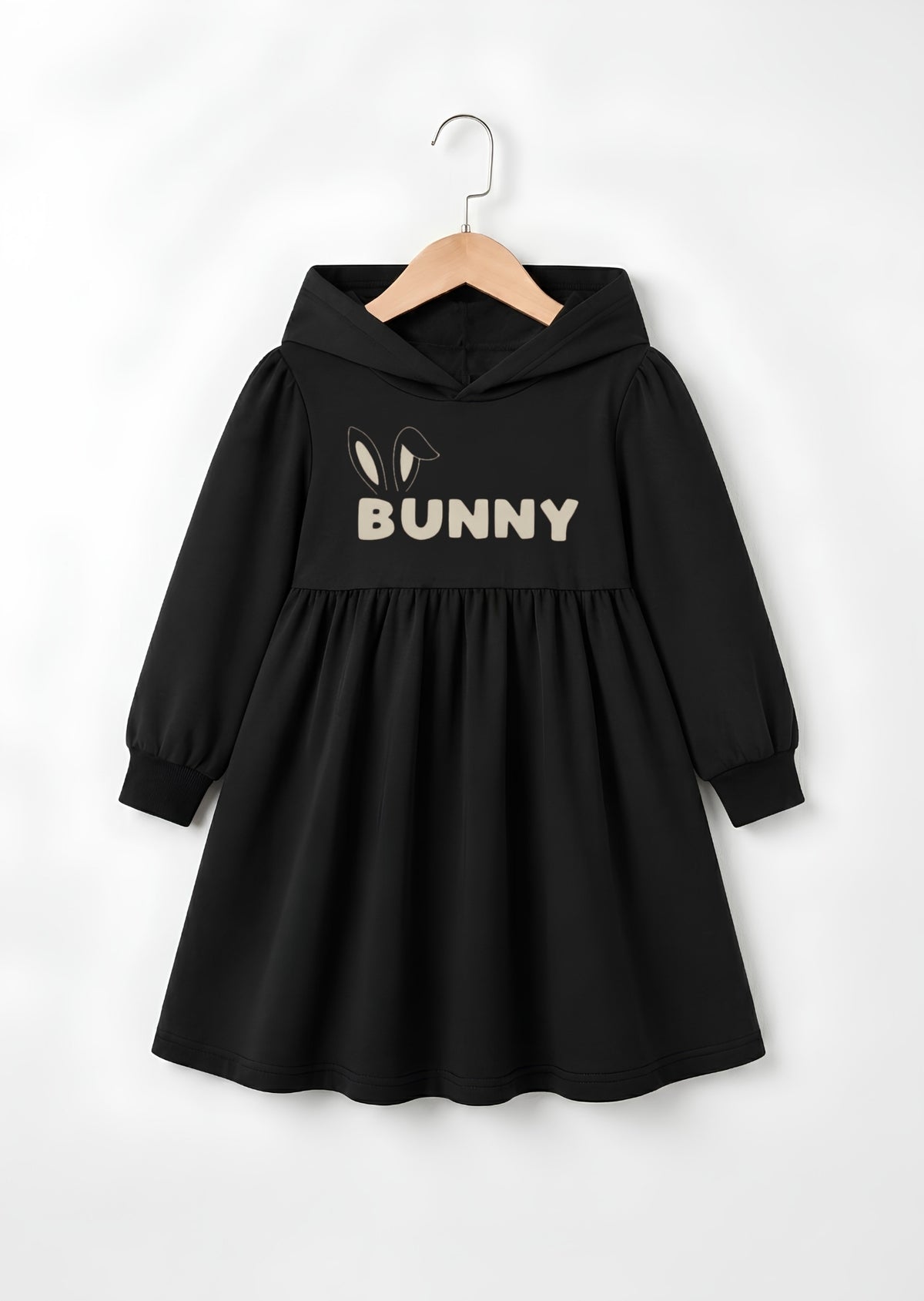 Cute Bunny Printed Frock