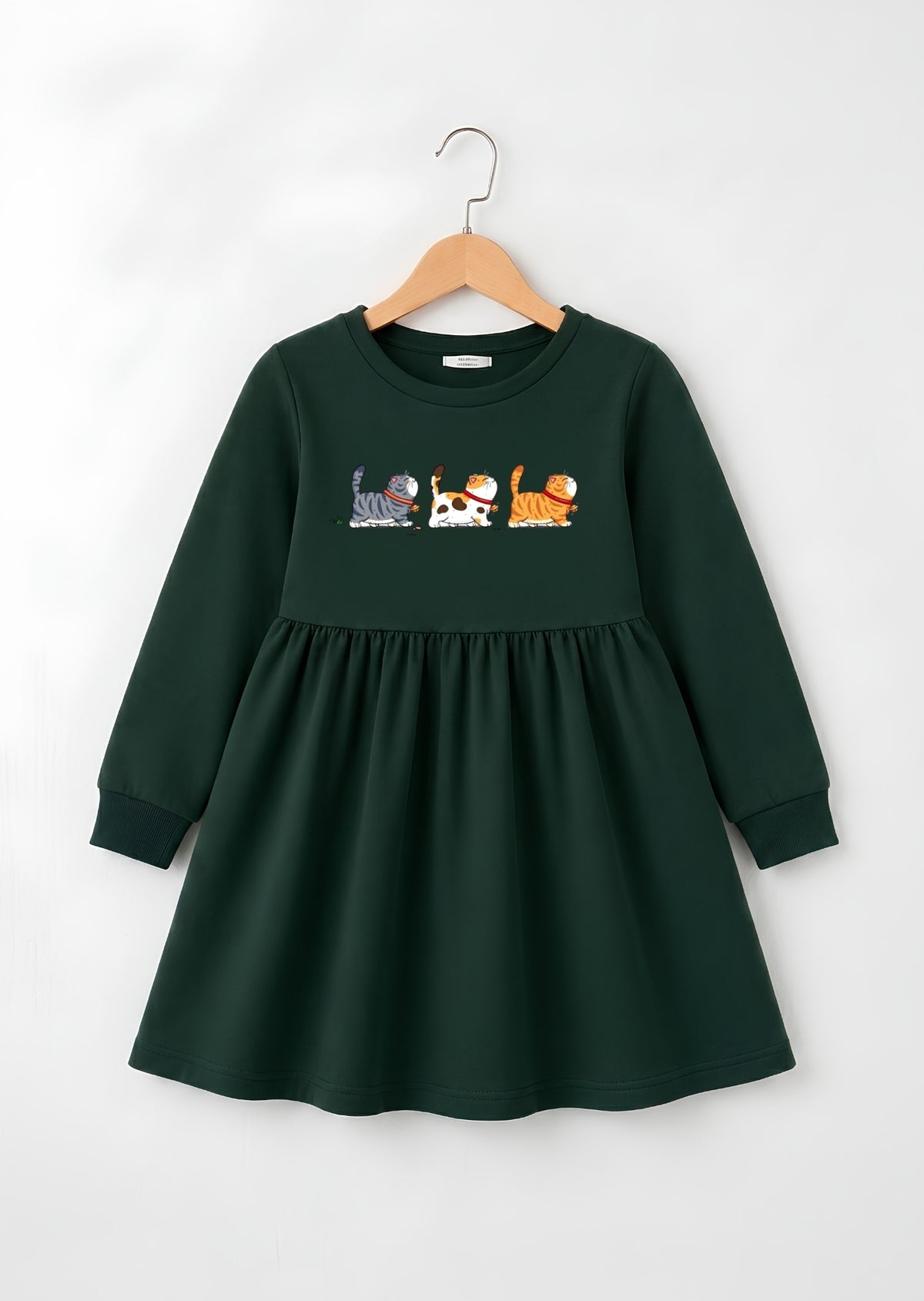 Playful Cats Graphic Frock
