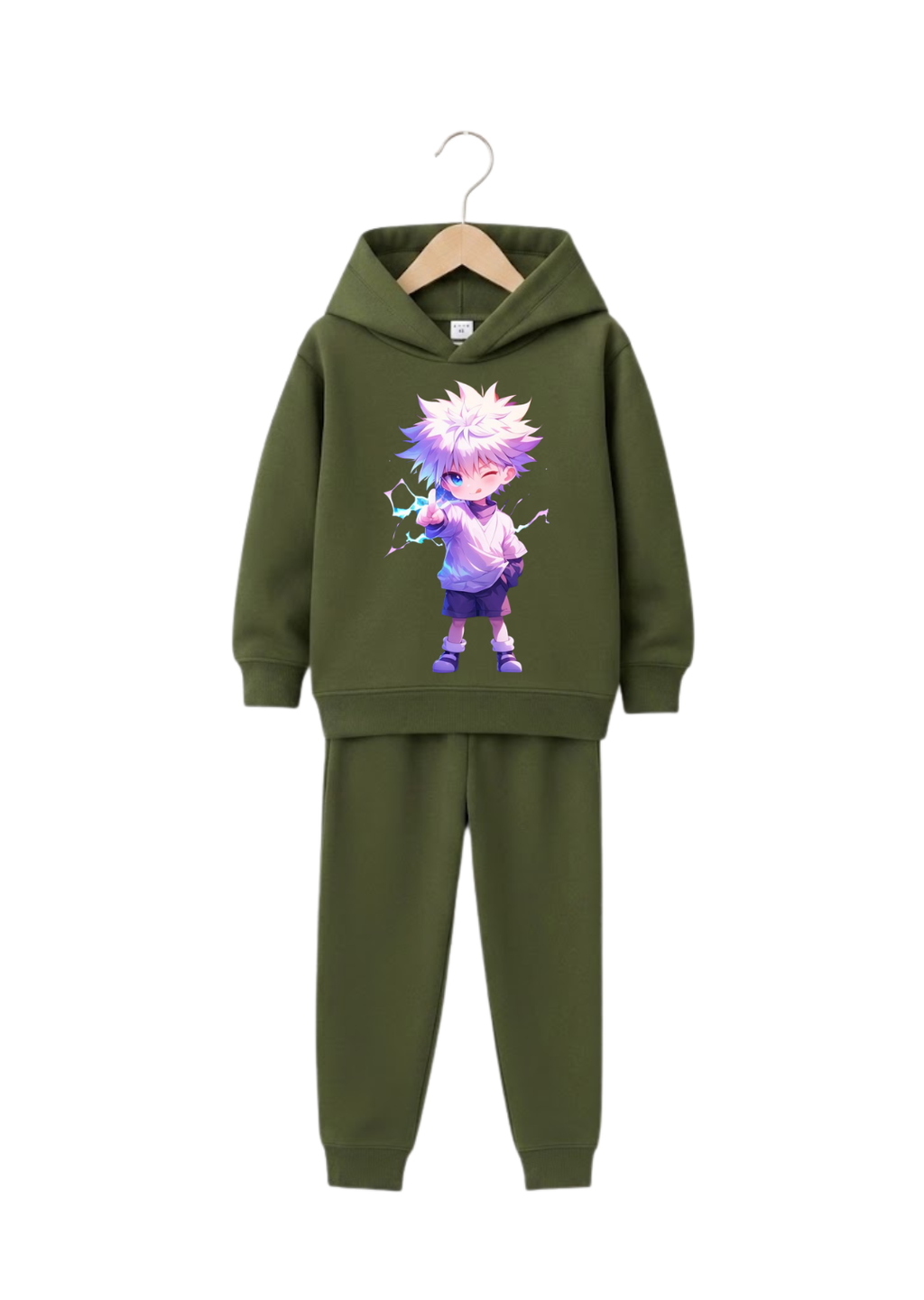Electric Lightning Anime Hero Graphic Tracksuit