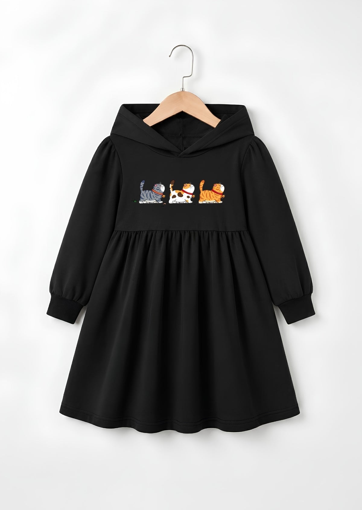 Playful Cats Graphic Frock