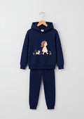 Girl & Cat Walking Tracksuit