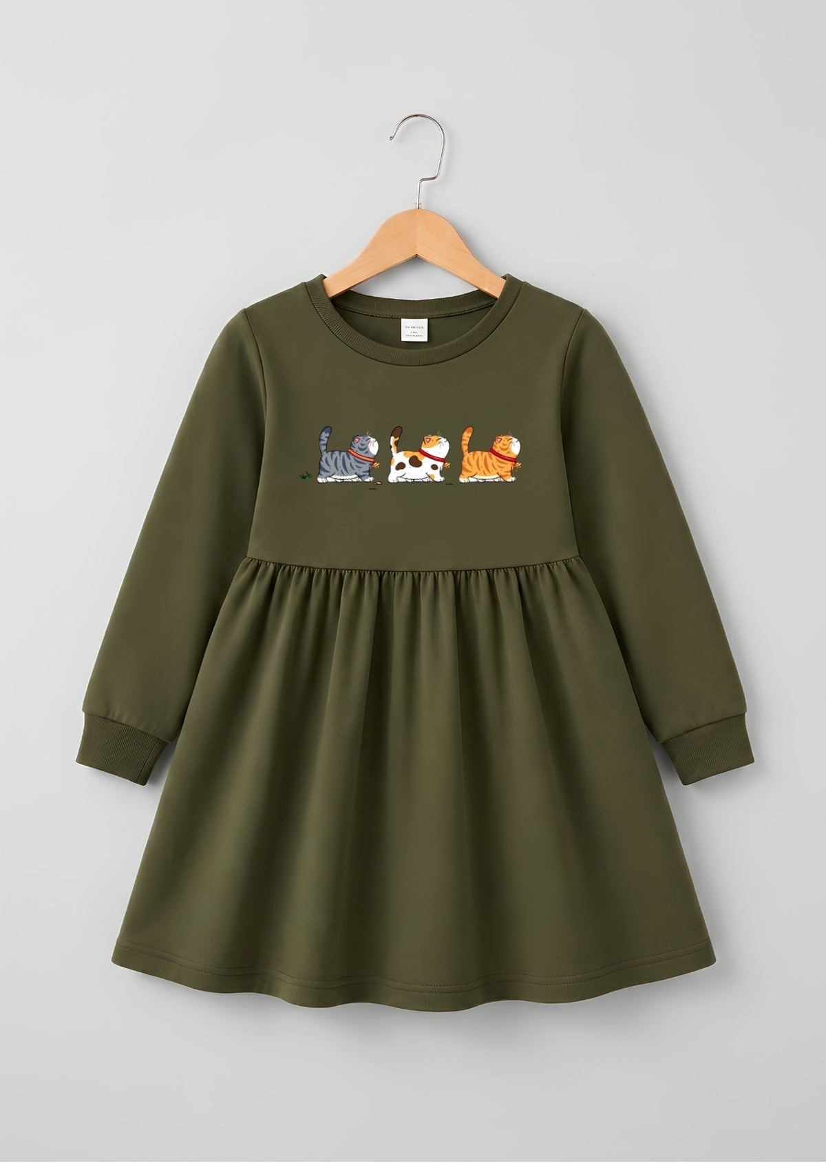 Playful Cats Graphic Frock