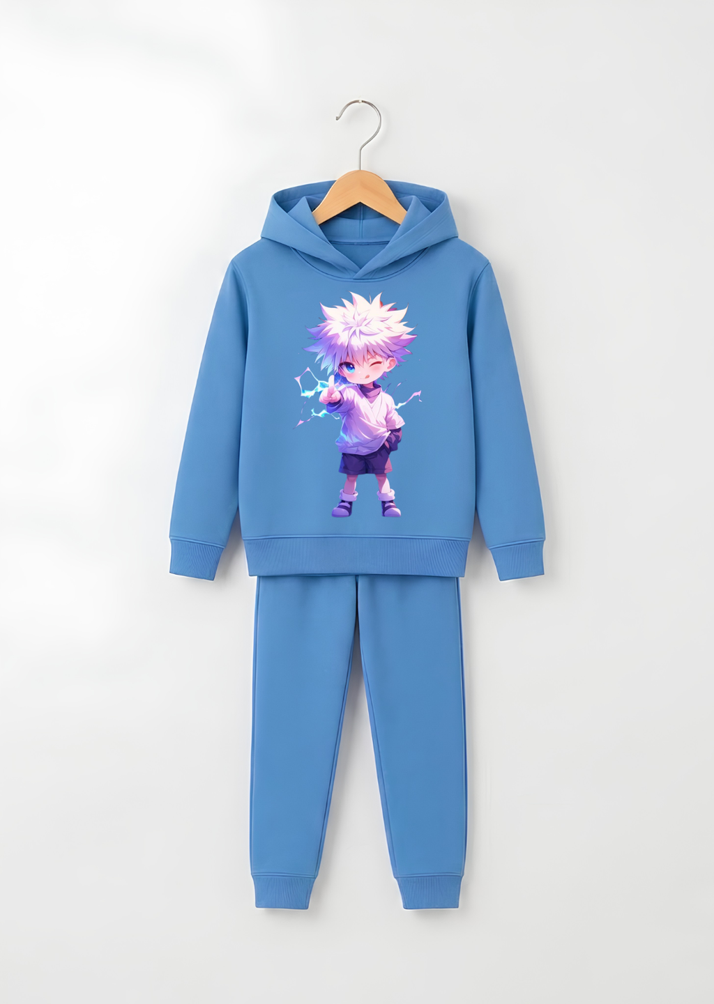 Electric Lightning Anime Hero Graphic Tracksuit