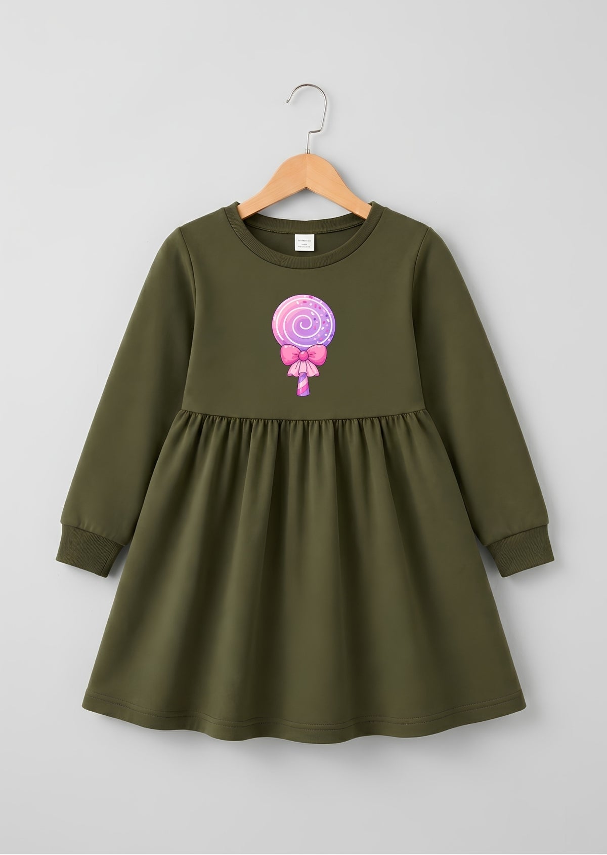 Cute Lollipop Printed Frock