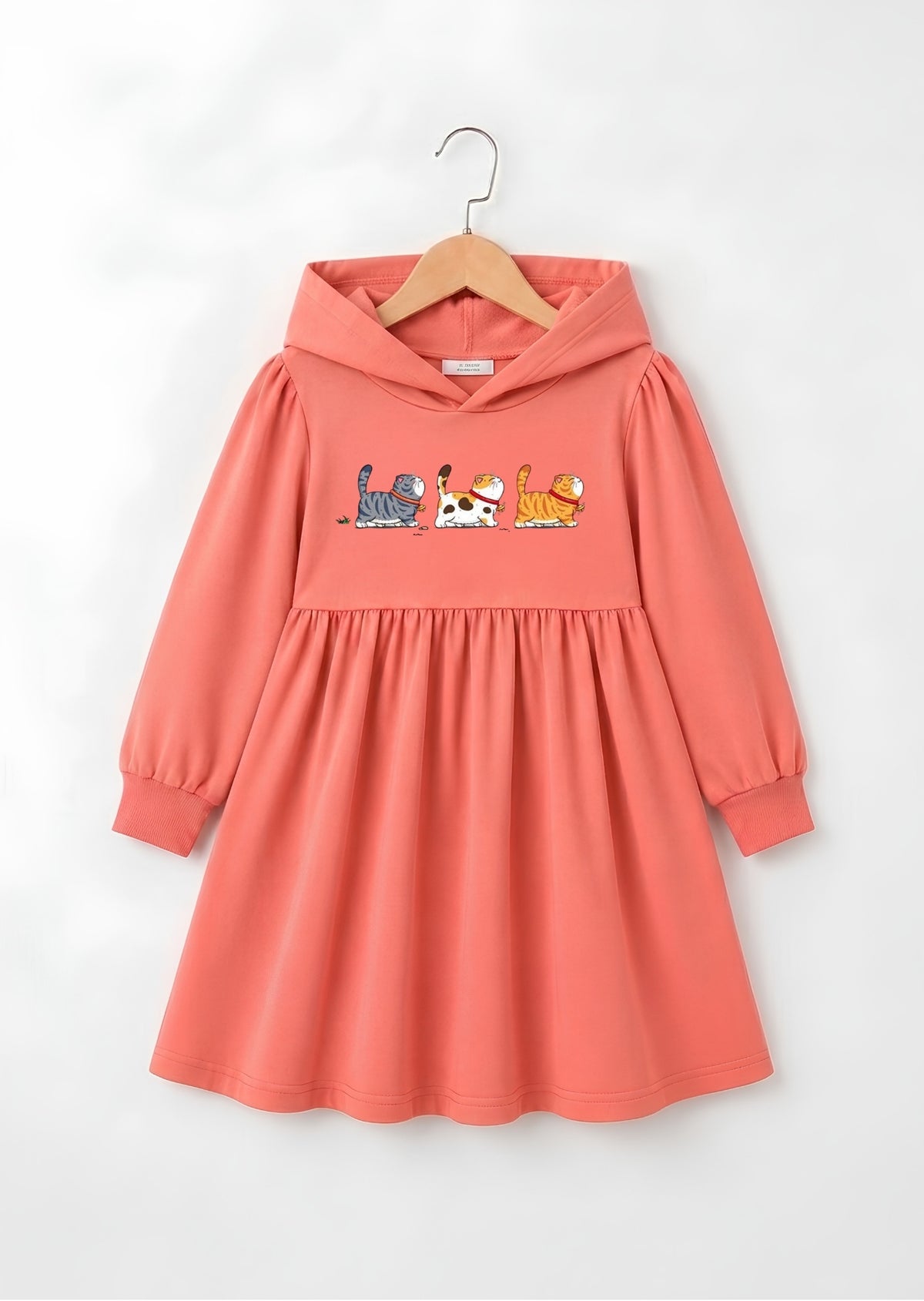 Playful Cats Graphic Frock