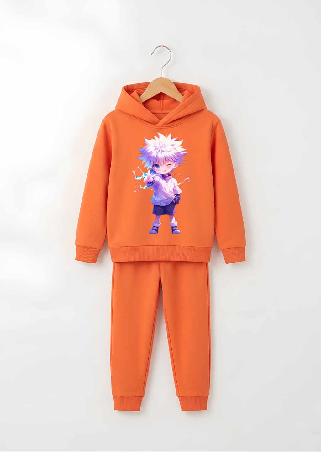 Electric Lightning Anime Hero Graphic Tracksuit