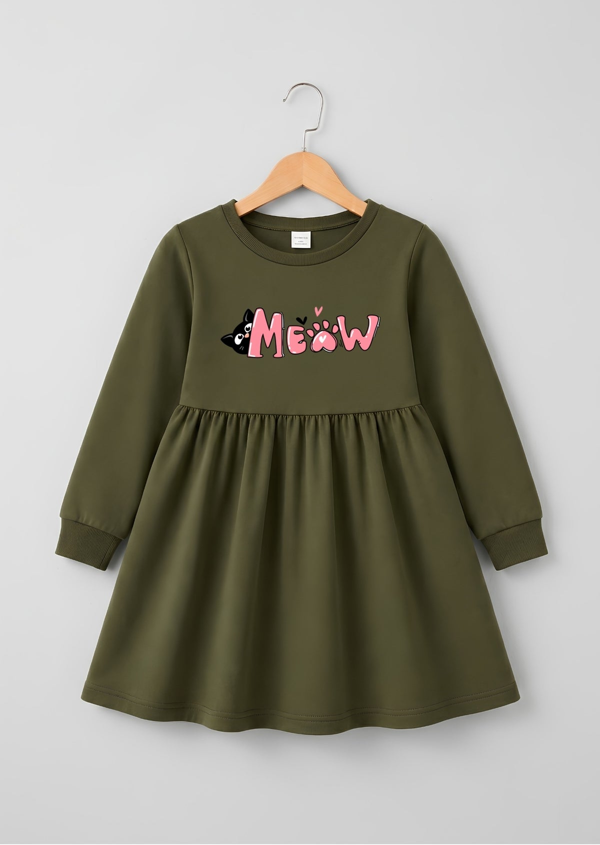 Cute Meow Graphic Frock