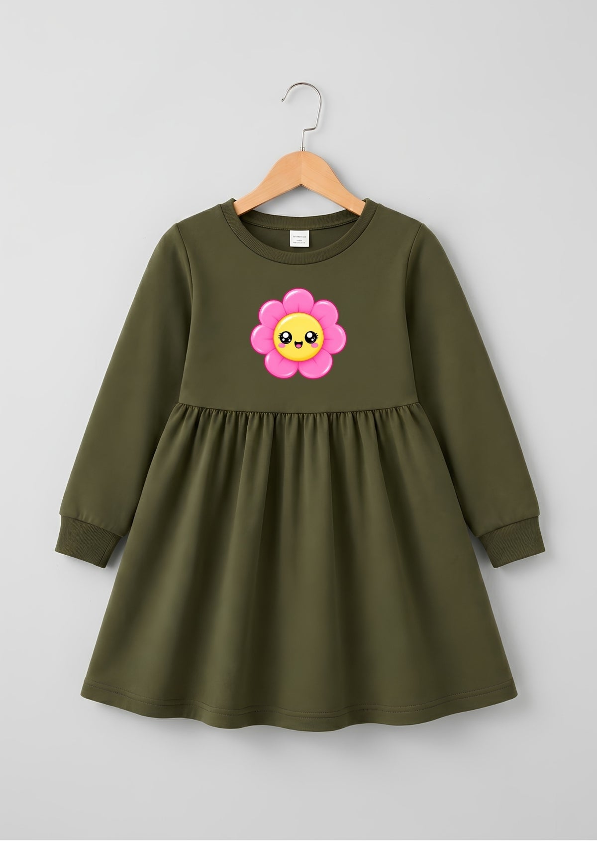 Cute Flower Printed Frock